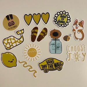 Yellow pack of stickers!